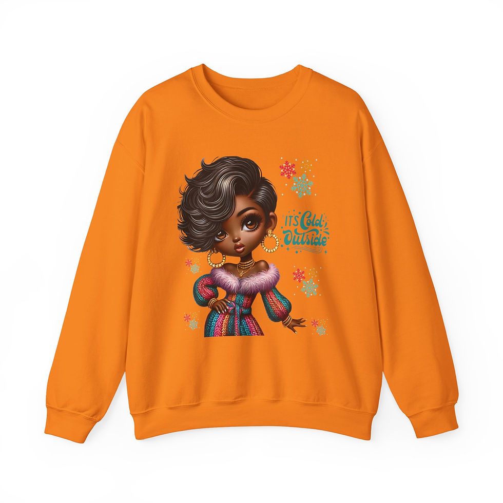 Thumbnail: Winter Glam - It's Cold Outside Crewneck Sweatshirt
