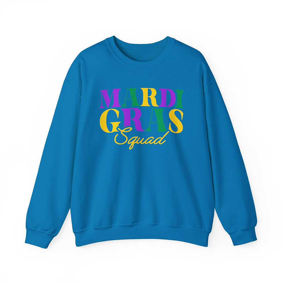 Thumbnail: Mardi Gras Squad Sweatshirt