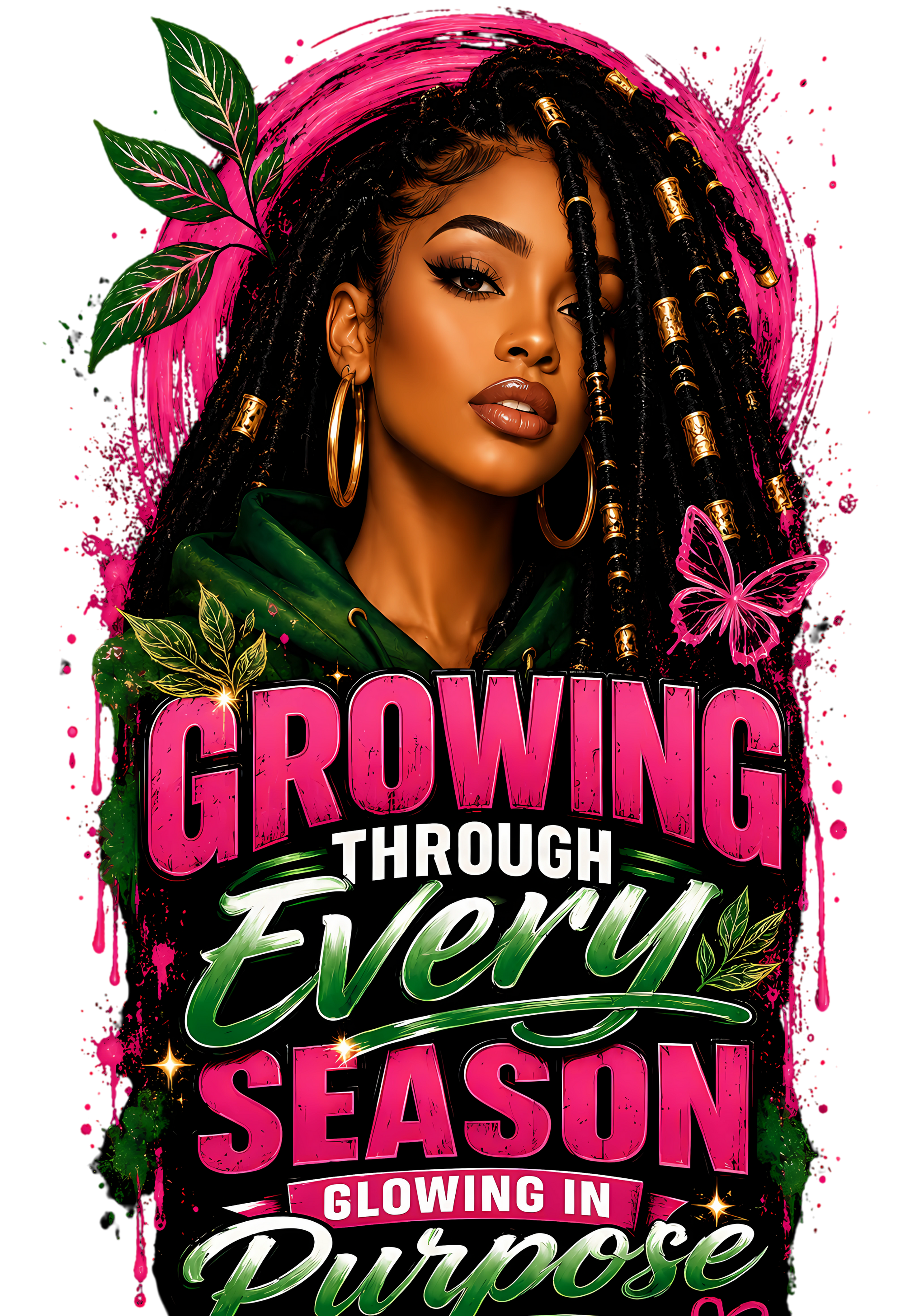 Growing Through Every Season PNG Digital