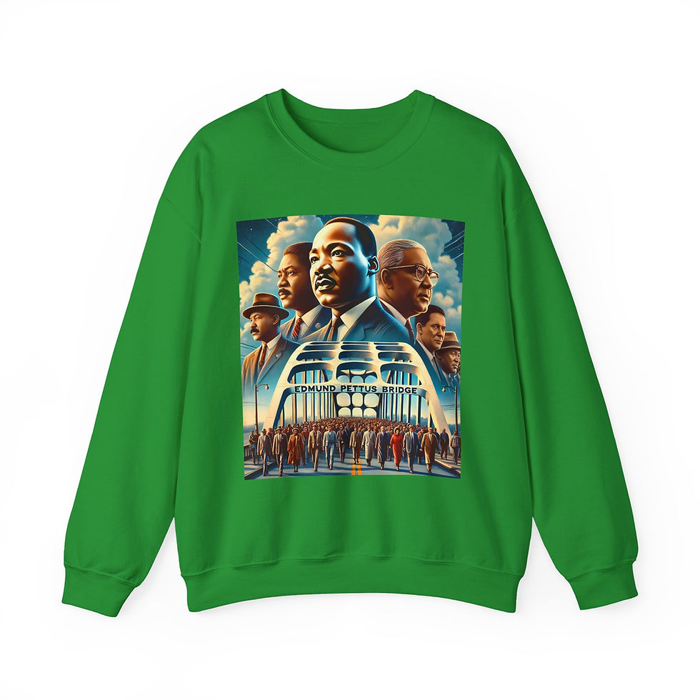 Thumbnail: March to Justice: The Edmund Pettus Bridge Legacy Crewneck Sweatshirt
