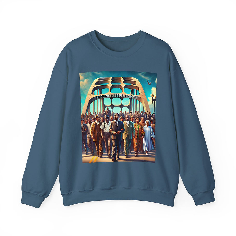 Thumbnail: Crossing for Justice: The Edmund Pettus Bridge March Crewneck Sweatshirt