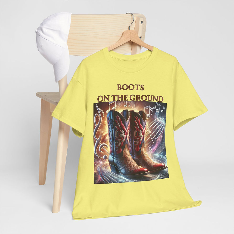 Thumbnail: Boots on the Ground: Country Vibes Unisex Heavy Cotton Tee