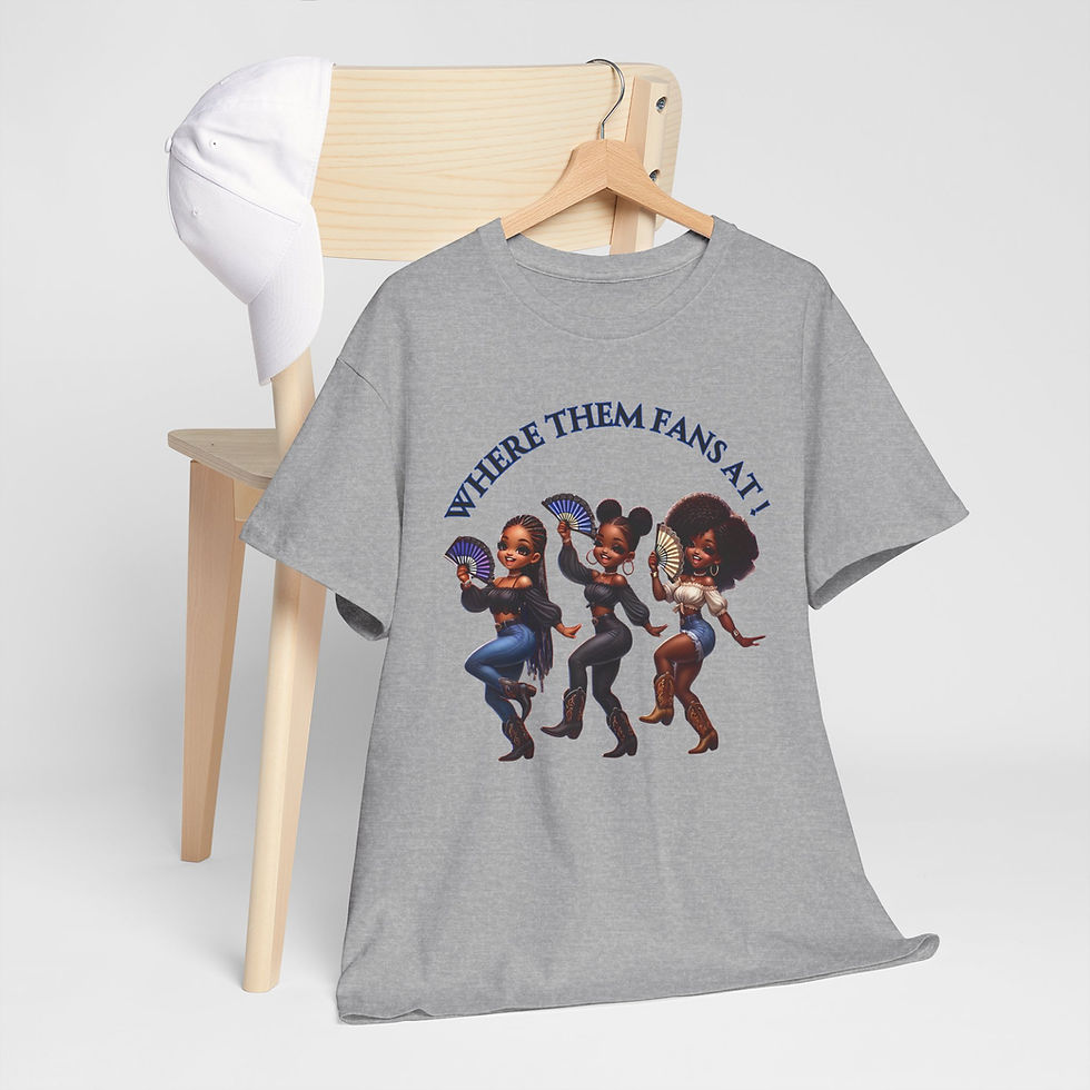 Thumbnail: Where Them Fans At! A Southern Belle Edition Unisex Heavy Cotton Tee