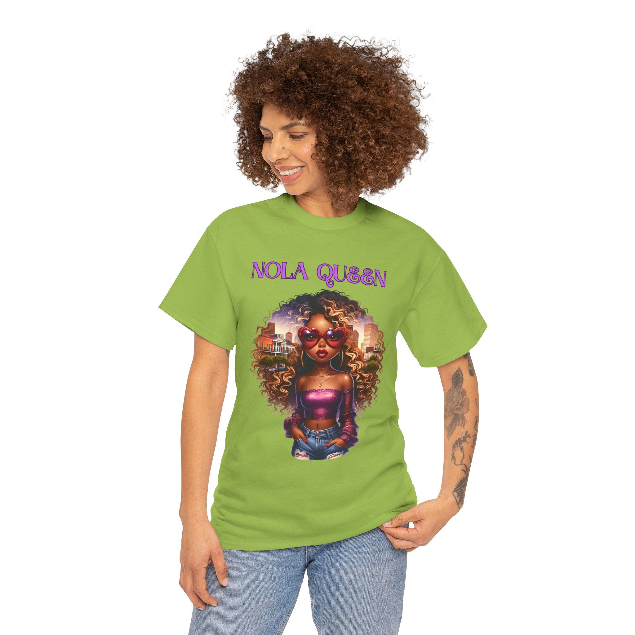 Nola Queen Glam Unisex Heavy Cotton Tee 