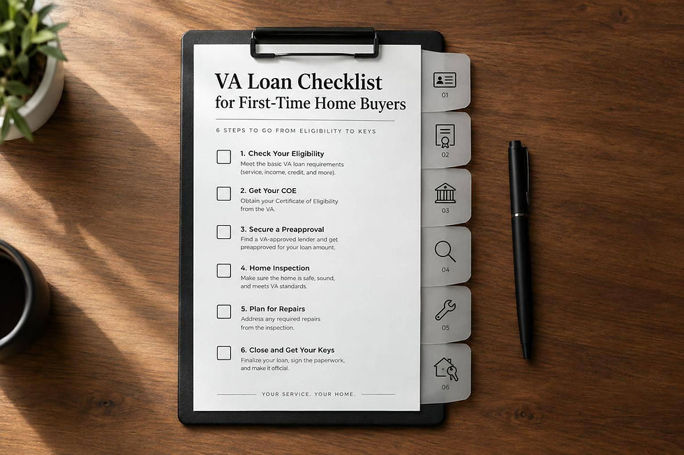 VA Loan Checklist for First-Time Home Buyers