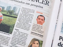 Reportagem no jornal A Gazeta sobre câncer de pele