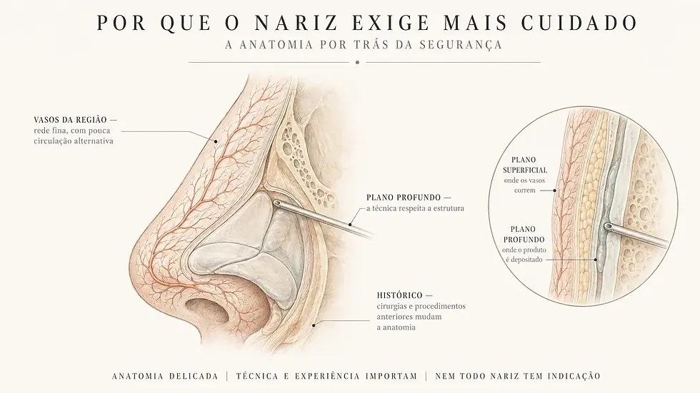 Rinomodelação: preenchimento no nariz é seguro? Riscos e cuidados