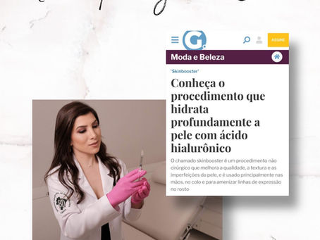 Matéria sobre os benefícios do Skinbooster para a Revista AG do jornal A Gazeta