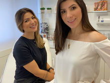 Recebendo Carol Varejão antes de partir para os EUA