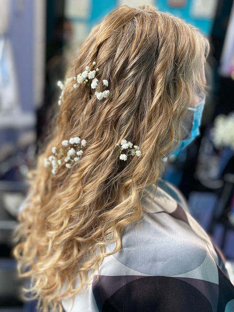 Bridal hair, fairy hair, boho wedding hair, pretty wedding hair