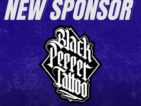 New Sponsor - Black Pepper Tattoo