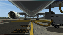 PMDG AF Triple 7 parked