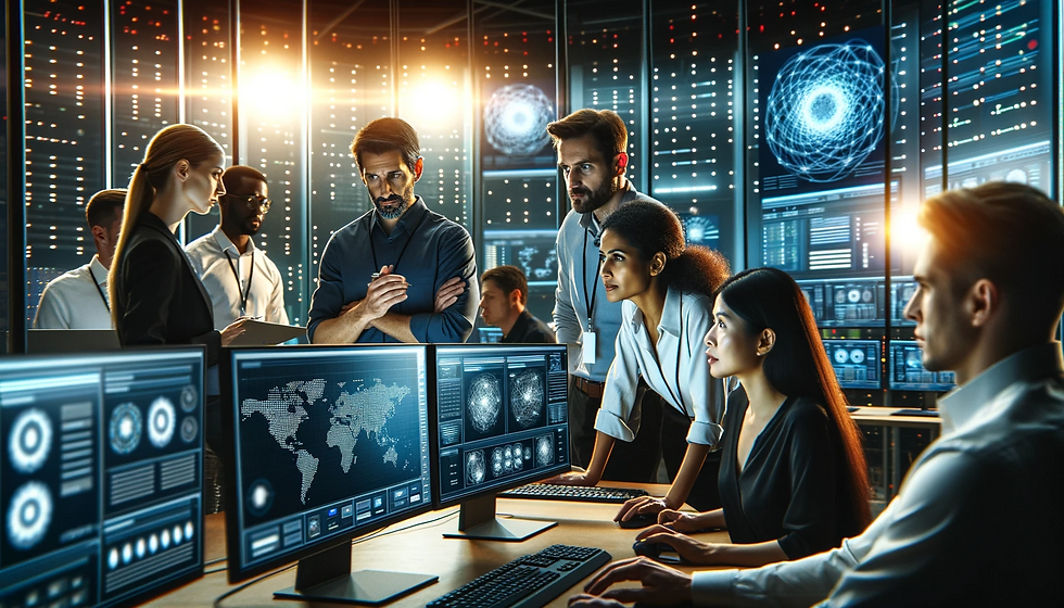 DALL·E 2023-12-05 18.34.54 - A team of cyber security experts working together in a suppor