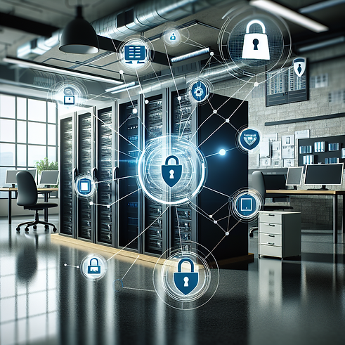 A Modern Office with Secure IT Infrastructure (Not Colored).png