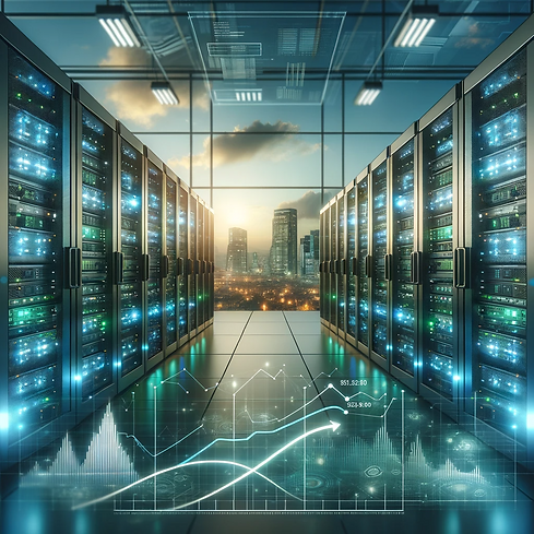DALL·E 2023-12-05 14.44.24 - A realistic, highly detailed image representing IT infrastruc