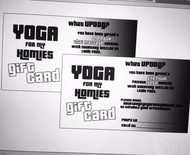 Yoga for My Homies Gift Card