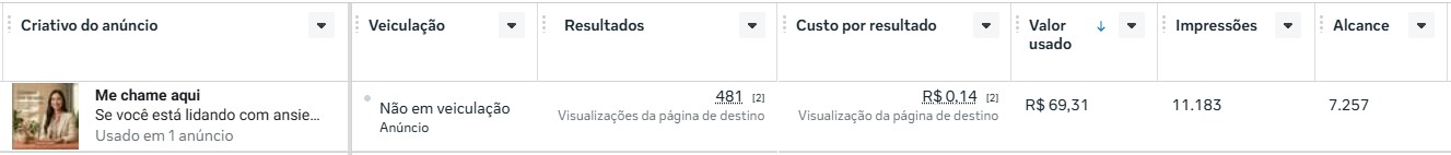 Print de campanha para digitalóloga com visualizações de página de destino