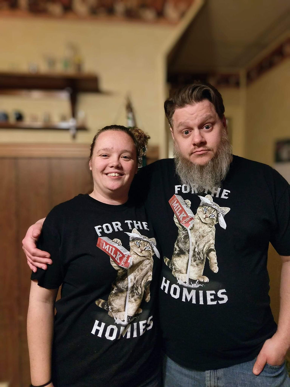 The wonderful husband who supports me and the #purfectdozen. He's my human.