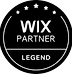 Wix Legend Partner badge for certified Wix SEO and web design expert