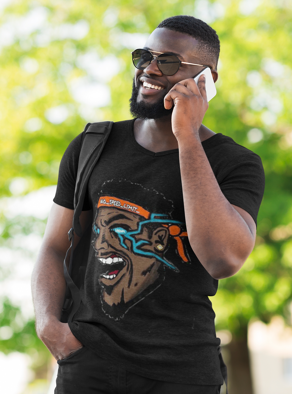 Thumbnail: Men's V-Neck Screamin Jakeem T-Shirt