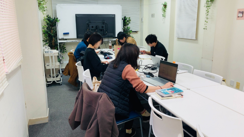 勉強スペース「スコレーカフェ」の様子