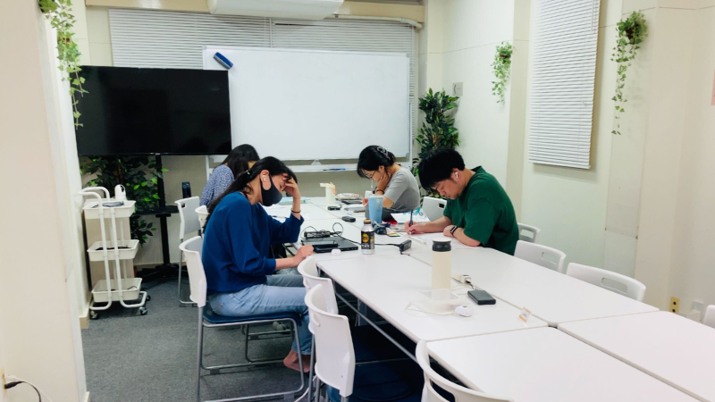 勉強スペース「スコレーカフェ」の様子