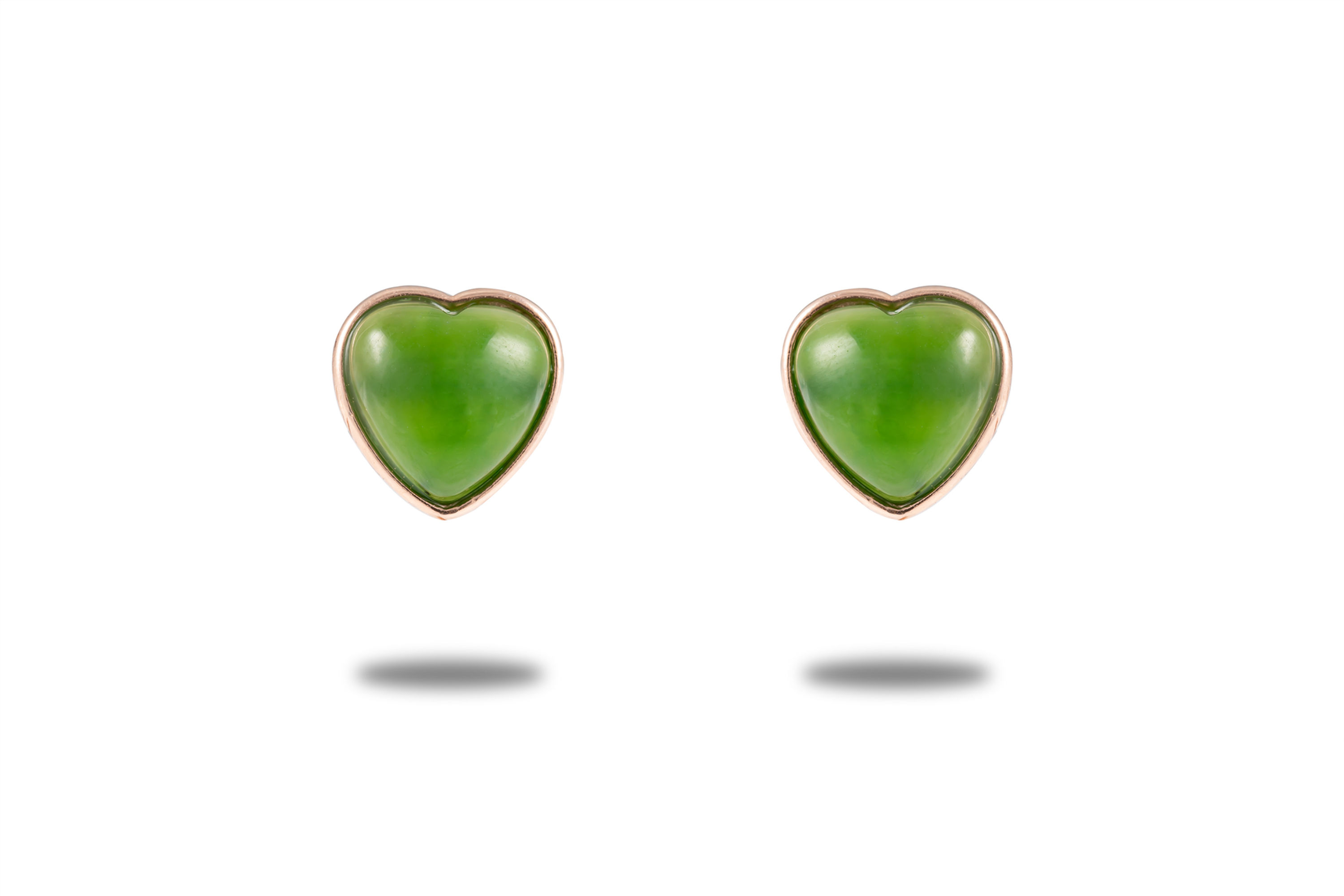 Jade Super Heart Studs