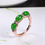 Thumbnail: Past Present Future Eternity Jade Ring