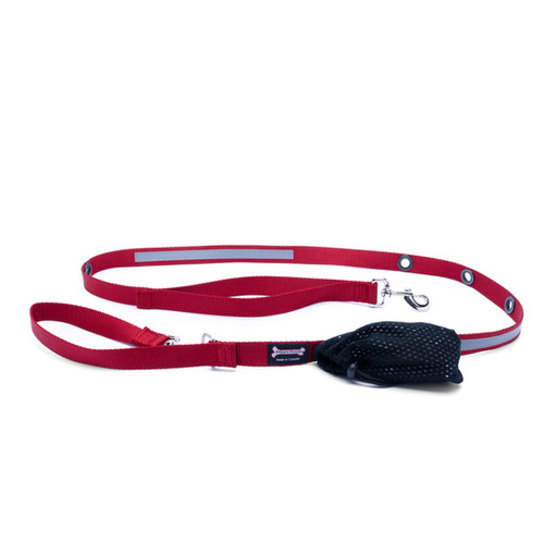 Nylon Hands Free Leash Reflective Smoochy Poochy