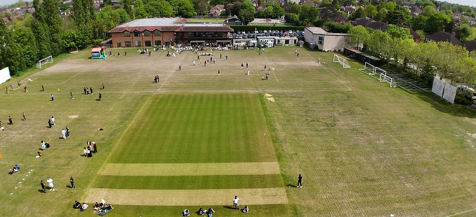 Cheam Cricket Club ground from above