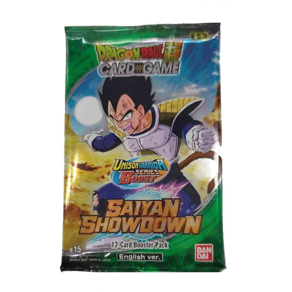サムネイル： UNISON WARRIOR SERIES 6 - SAIYAN SHOWDOWN B15 - BOOSTER PACK