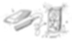 Knife carving a block, leaving patterns. Chips fly. "WEE!" text shows playful mood. Black and white sketch with sparkles.