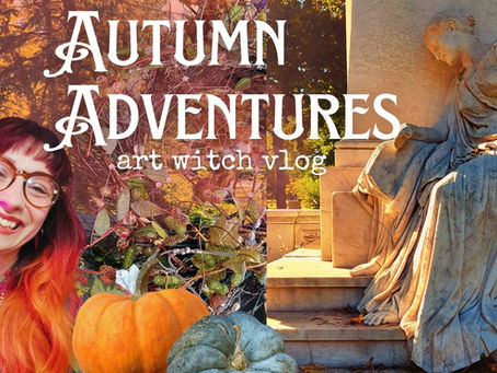 Autumn Adventures Vlog🦇& a Cemetery Coloring Book