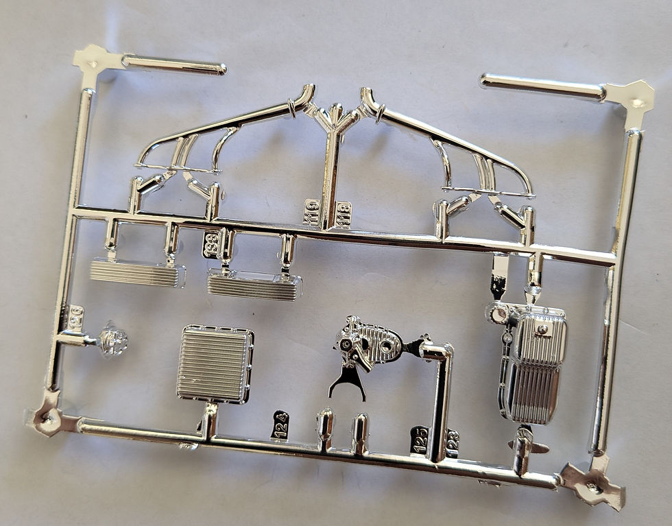 Revell 1929 Model A Ford kit# 85-4463 chrome engine parts