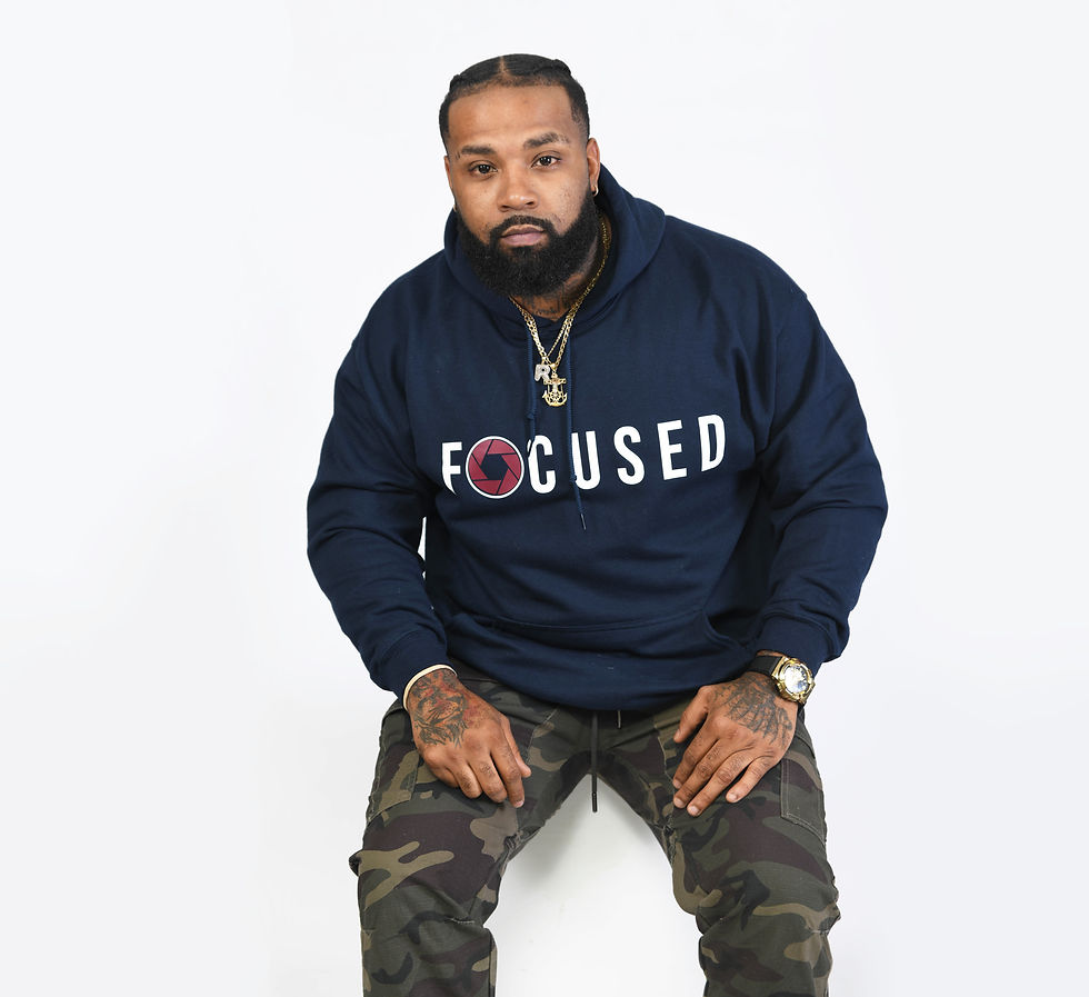 Thumbnail: NAVY "FOCUSED" HOODIE