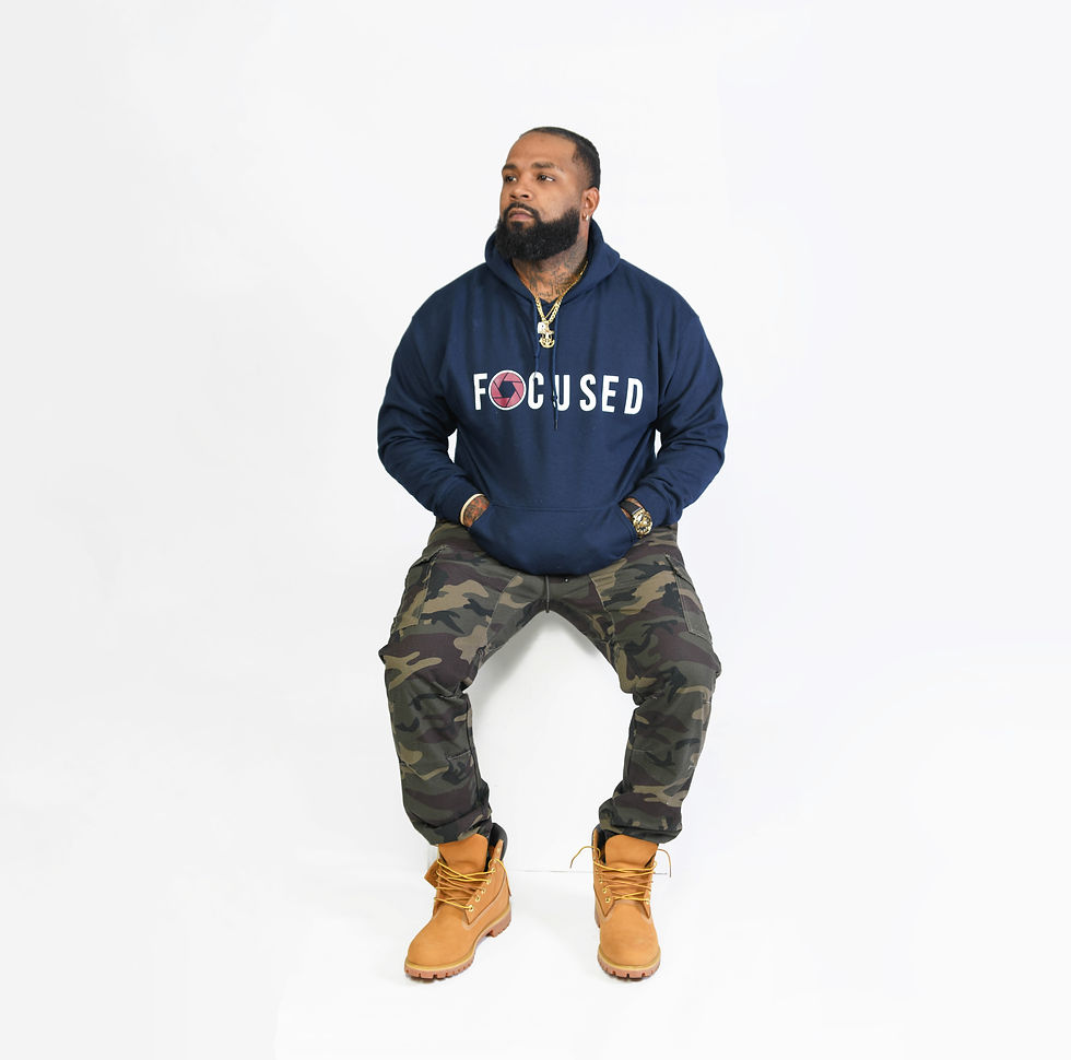 Thumbnail: NAVY "FOCUSED" HOODIE