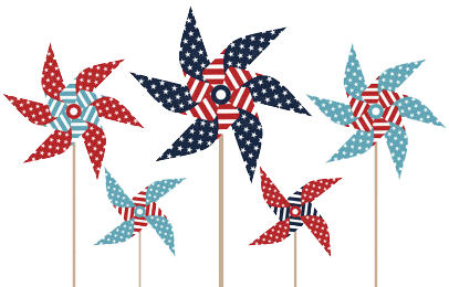 Patriotic Pinwheels