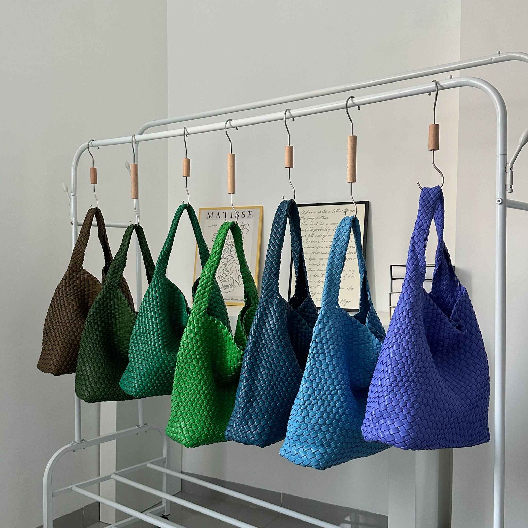 Shoulder bag Woven Bag for Women Europe and the United States popular PU leather