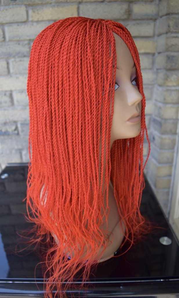 Miniatura: Dark Orange Twist Braid Wig