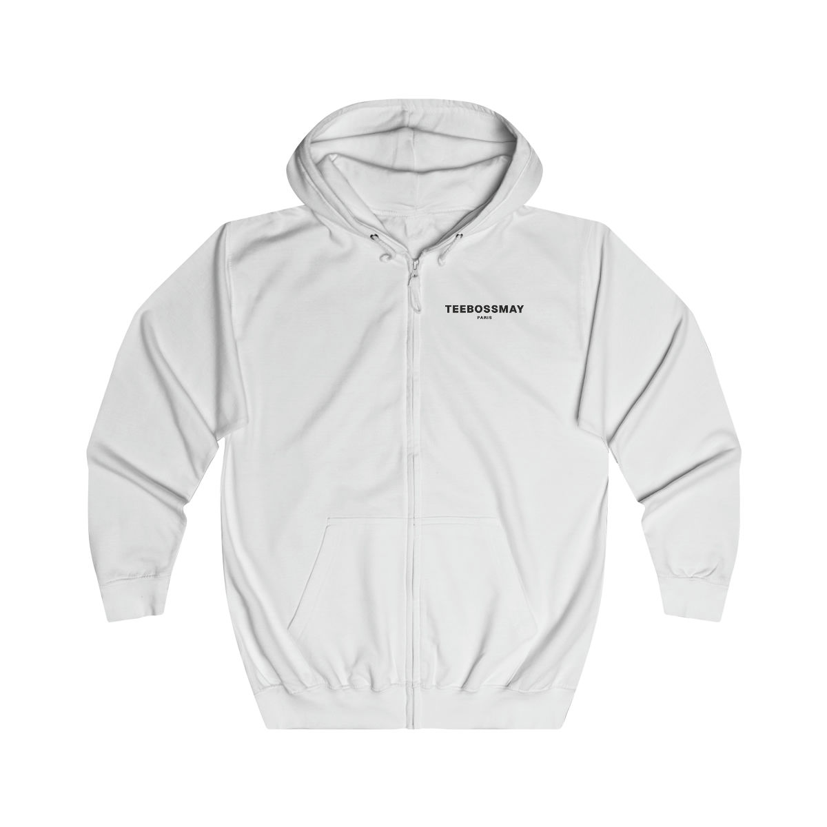 TEEBOSSMAY PARIS Logo Zip-Up Hoodie