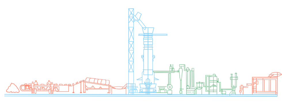 Gasifcation Plant Illustration