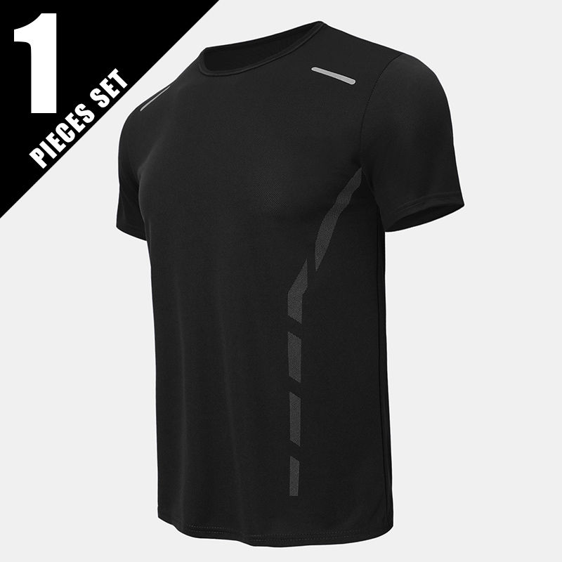 Thumbnail: 1/3/4 Pieces Summer Men's Printed Quick-drying Breathable Short-sleeved Plus Siz