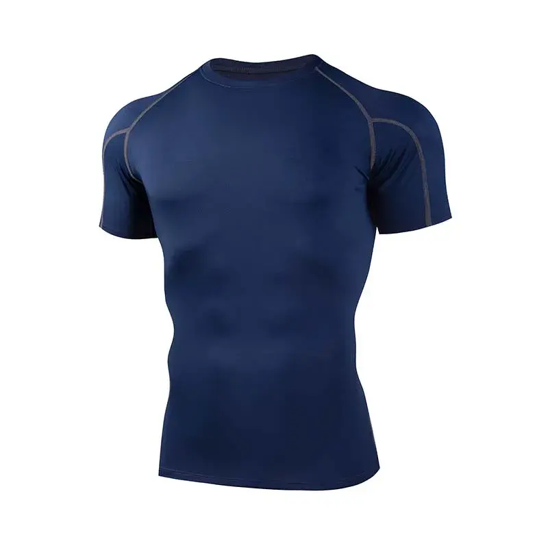 Thumbnail: 2025 Compressed T-shirt Men's sportswear Running T-shirt Elastic Quick-drying Ex