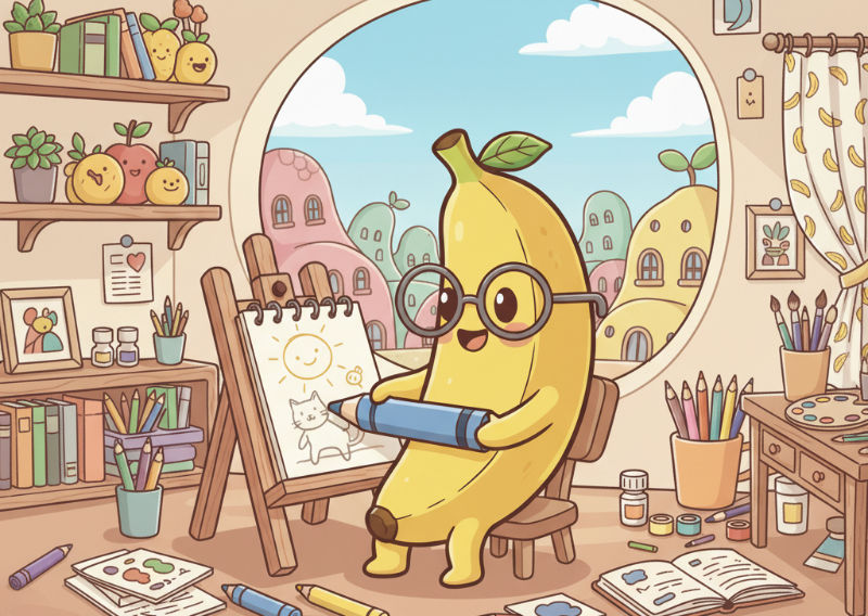 banana drawing