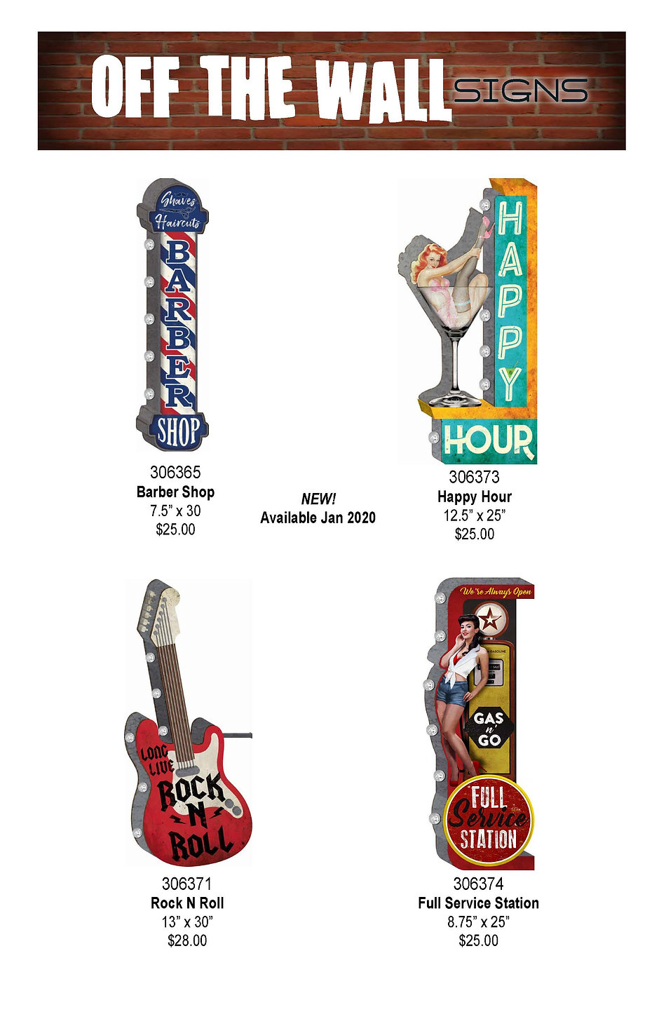 Off The Wall LED Metal Signs