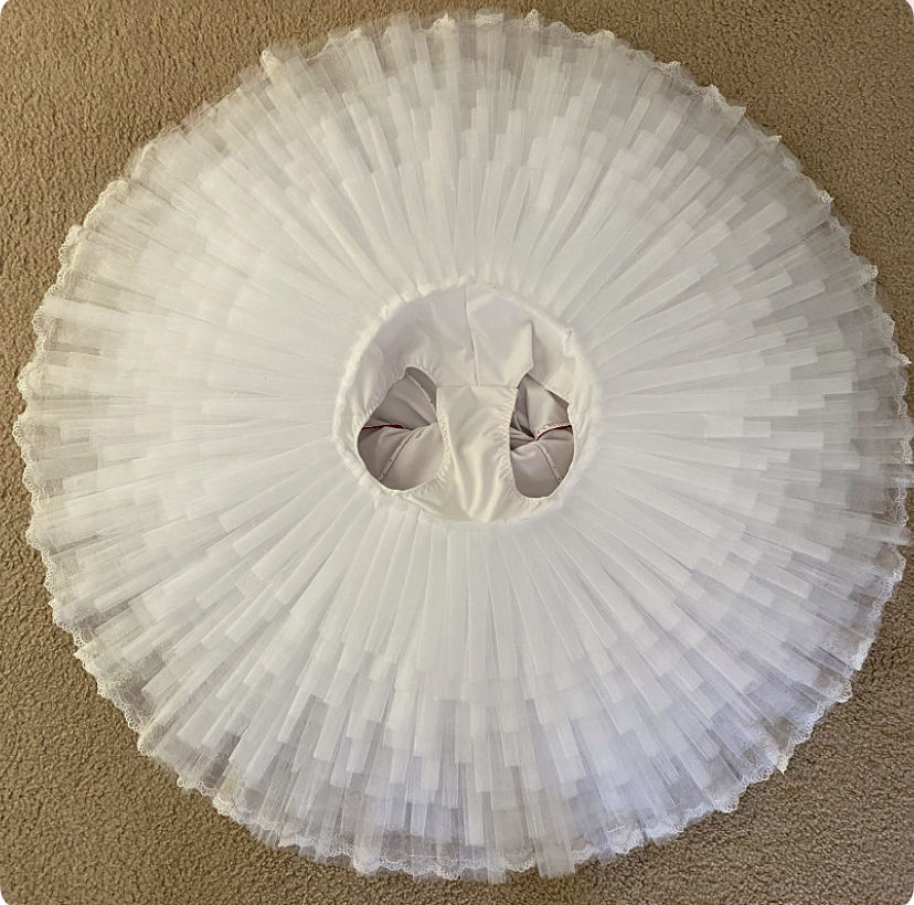 Thumbnail: Custom order/size: Red, white and gold Spanish tutu