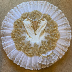 Gold-ivory-white tutu