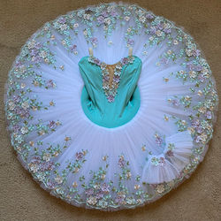 Mint floral tutu