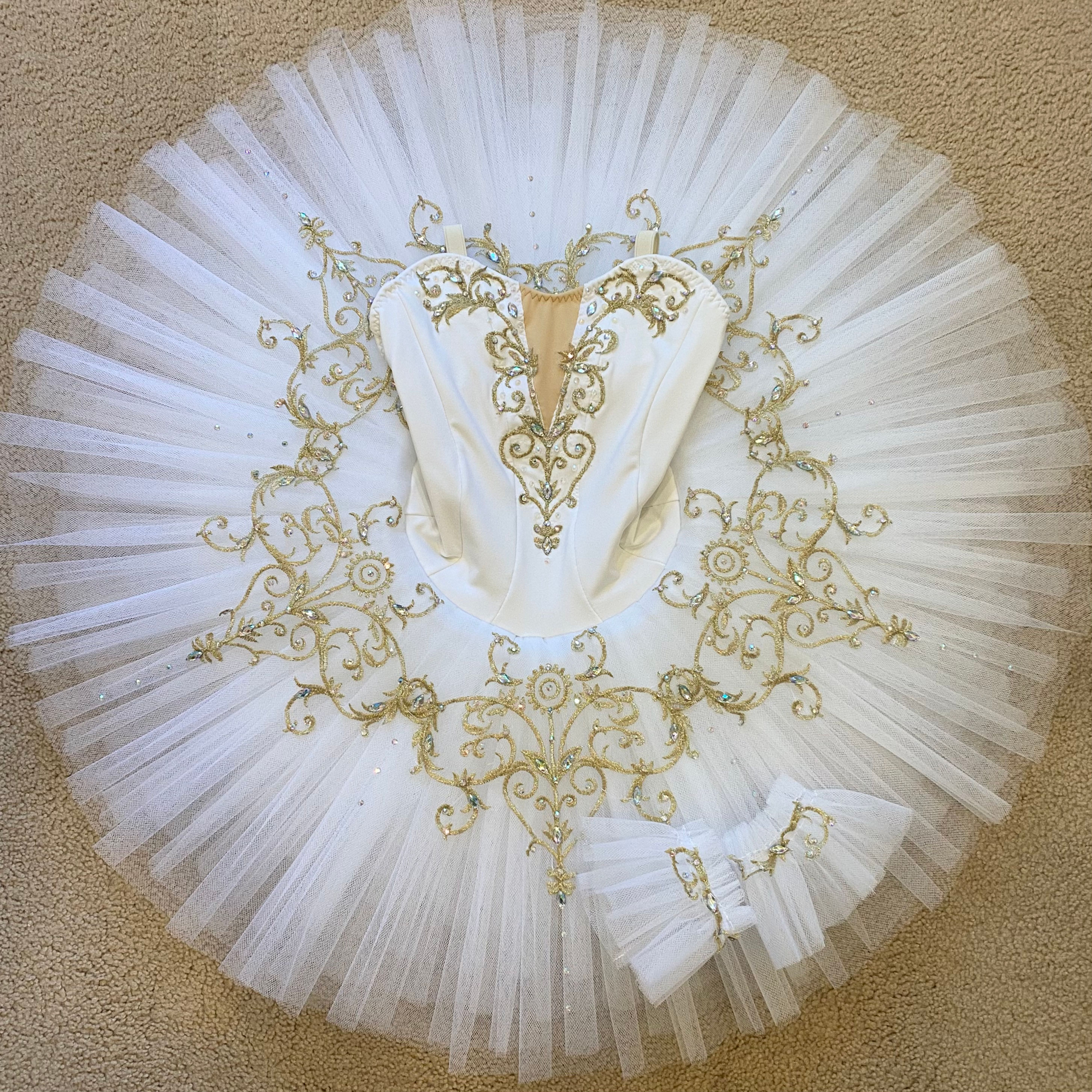 Custom order/size Platter tutu in white