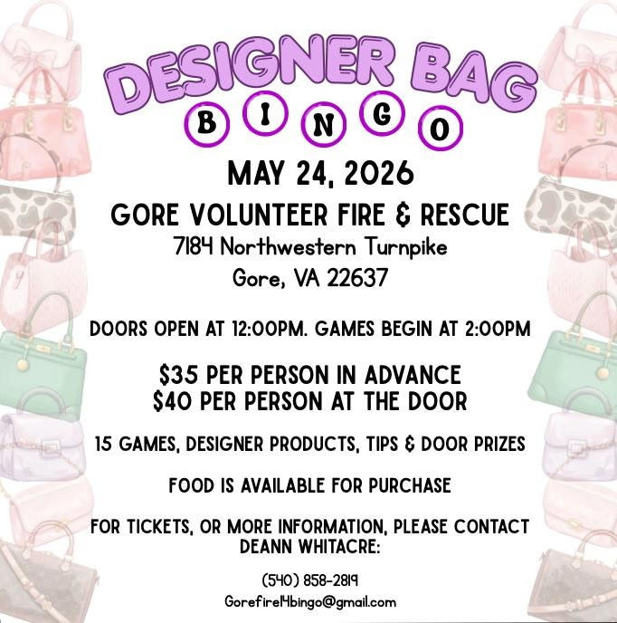 GVFR Designer Bag Bingo